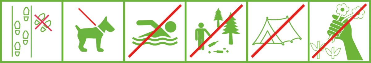 Regeln im Naturschutzgebiet Werbeliner See